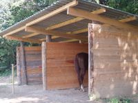 Abris pour les chevaux en pension